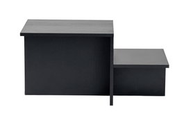 Harmony Mesa de centro Rectangular Negra 80 x 40 x 40 cm